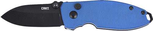 Crkt Squid 2.2" Fine Edge - Blue/black Button Lock D2 - Skoutley Outdoors LLC