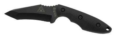 Ka-bar Tdi Hinderer Hell Fire - Knife 3.5625" W/sheath Black - Skoutley Outdoors LLC