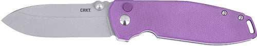 Crkt Squid Xm 2.9" Fine Edge - Violet/ss Button Lock D2 - Skoutley Outdoors LLC