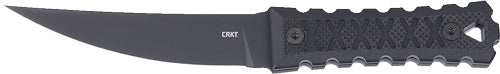 Crkt Hz4 4.76" Fixed Plain - Edge Black/black W/sheath - Skoutley Outdoors LLC