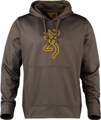 Browning Tech Hoodie Ls - Major Brown X-large* - Skoutley Outdoors LLC