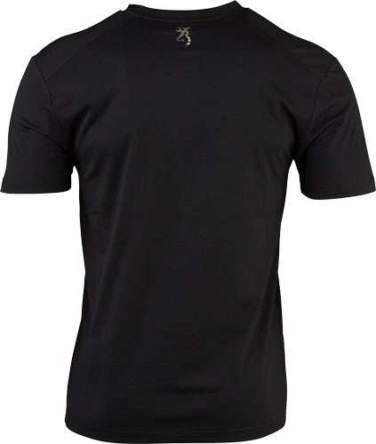 Browning Ss Perf Camp Shirt - Whitetail Logo Black Large* - Skoutley Outdoors LLC
