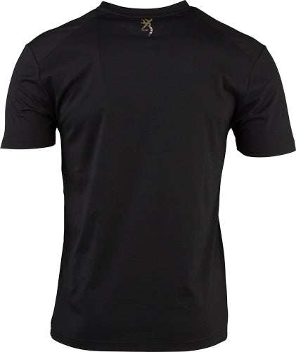 Browning Ss Perf Camp Shirt - Mule Deer Logo Black Large* - Skoutley Outdoors LLC