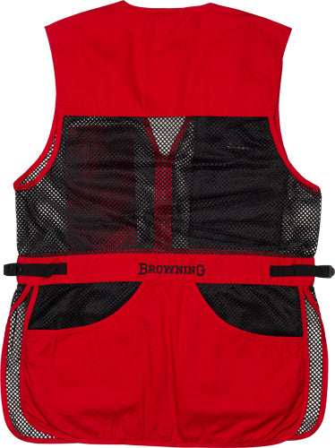 Browning Mesh Shooting Vest - R-hand Med Black/red Trim - Skoutley Outdoors LLC