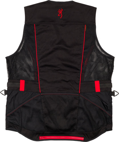Load image into Gallery viewer, Browning Ace Shooting Vest - R-hand Sm Black/red Trim
