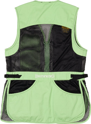 Load image into Gallery viewer, Browning Mesh Shooting Vest R- - Hand Women&#39;s Lg Black/neomint
