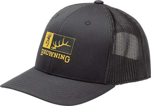 Browning Cap Elk Ridge 110mesh - Back Rec Patch Black/gold - Skoutley Outdoors LLC