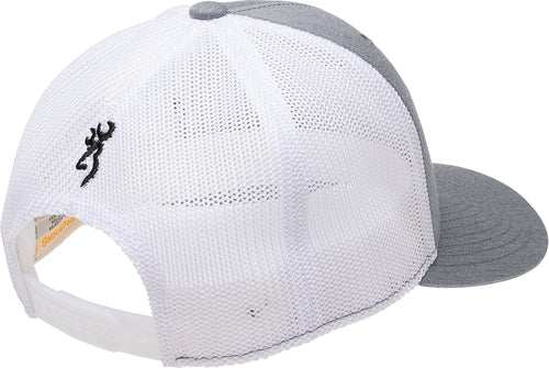 Browning Cap Mustang 110 Mesh - Back Rec Flag Patch Gray - Skoutley Outdoors LLC