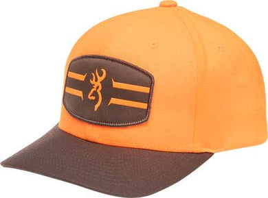 Browning Cap Santee Buckmark - Logo Blaze/brown Bill Adj* - Skoutley Outdoors LLC