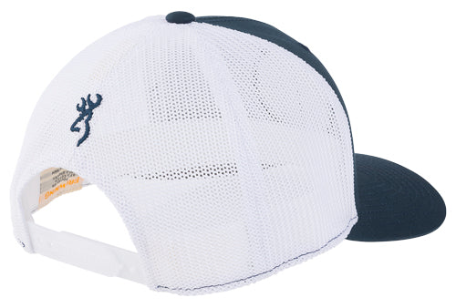 Load image into Gallery viewer, Browning Cap Freedom 110 Mesh - Back Circle Patch Navy/white*

