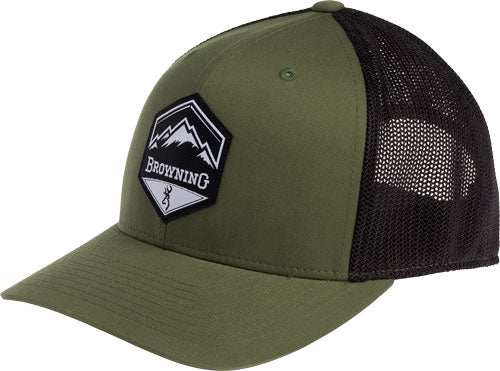 Browning Cap Mountain Buck - Logo Loden W/patch Bm Logo Adj - Skoutley Outdoors LLC