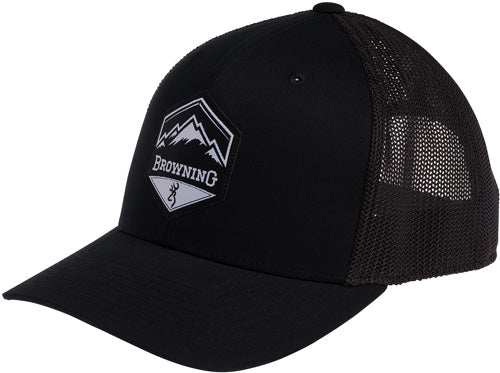 Browning Cap Mountain Buck - Logo Blk W/ptch Bckmk Logo Adj - Skoutley Outdoors LLC