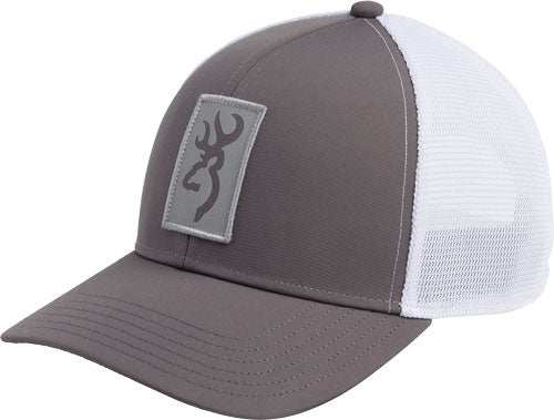 Browning Cap Beacon Logo - Gray W/rectangle Patch Adj - Skoutley Outdoors LLC