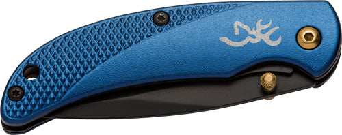 Browning Knife Prism Iii Fldng - Hunter 2.38" Blade Blue Alum - Skoutley Outdoors LLC