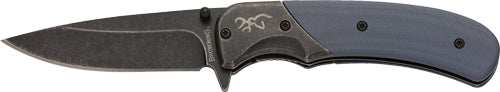 Browning Knife The Range 2.75" - Assisted Opening Black/blue - Skoutley Outdoors LLC
