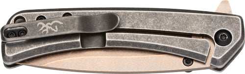 Browning Knife Jericho 3" Fldr - Copper Wash/buckmark D2* - Skoutley Outdoors LLC