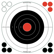 B/c Target Stick-a-bull 12" - Bull's-eye 5 Targets - Skoutley Outdoors LLC
