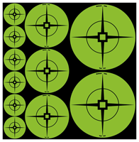 B/c Target Spots Assortment - Green 1"-60/2"-30/3"-20 - Skoutley Outdoors LLC