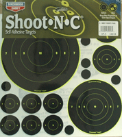 B/c Target Shoot-n-c Assorted - 1"-50 2"-30 3"-10 5.5"-5 8"-5 - Skoutley Outdoors LLC