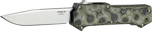 Hogue Compound 3.5" Otf Auto - G-10 Frame G-mascus Green - Skoutley Outdoors LLC