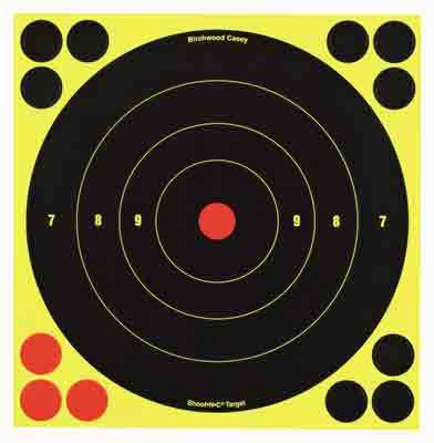 B/c Target Shoot-n-c 8" - Bull's-eye 6 Targets - Skoutley Outdoors LLC