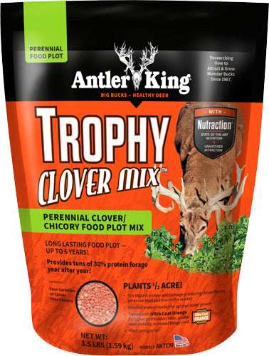 Antler King Trophy Clover - 1/2 Acre 3.5lb Spring/fall - Skoutley Outdoors LLC
