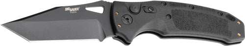 Hogue K320a Nitron 3.5" Auto - Folder Tanto Blade Poly Frm Bl - Skoutley Outdoors LLC