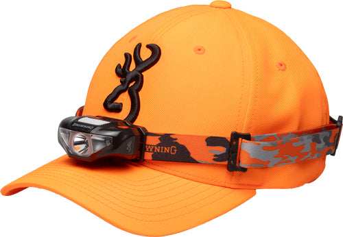 Browning Cap/headlamp Combo - Blaze Org W/100 Lumen Light! - Skoutley Outdoors LLC