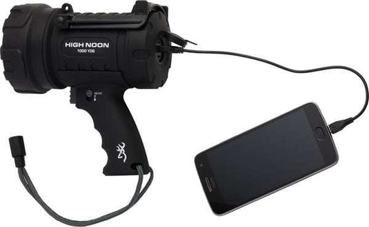 Browning High Noon Led Spotlt - 87-1800 Lumens Rechargeable - Skoutley Outdoors LLC