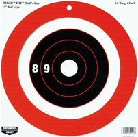 B/c Target Rigid Paper 12" - Bull's-eye Dh 10 Targets - Skoutley Outdoors LLC