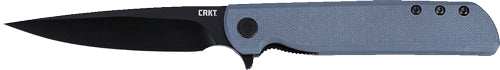 Crkt Lck Plus 3.3" Plain Edge - Gray/black G10 - Skoutley Outdoors LLC