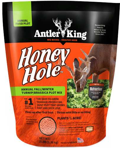 Antler King Honey Hole 1/2 - Acre 3lb Fall Annual - Skoutley Outdoors LLC