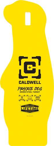 Caldwell Ar500 Prarie Dog Trgt - 3/8" Ar500 Steel Yellow - Skoutley Outdoors LLC