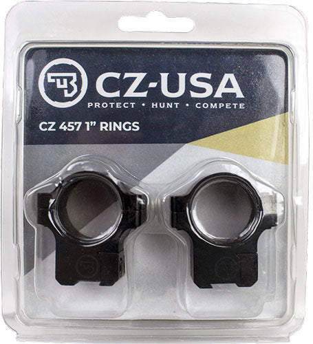 Cz 457 1" Aluminum Scope Rings - 11mm Dovetail Matte Black