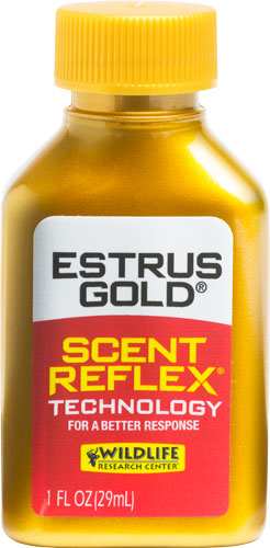 Wrc Deer Lure Estrus Gold - Synthetic 1fl Oz W/2 Key Wicks - Skoutley Outdoors LLC