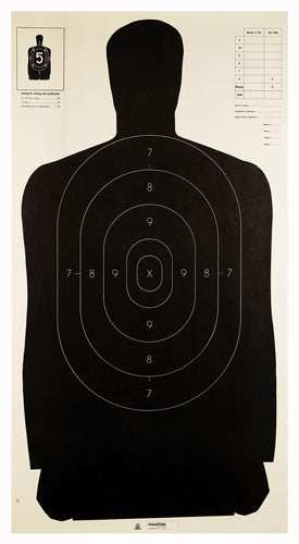 Champion Tgt Paper 24"x45" - B27 Police Target 100pk - Skoutley Outdoors LLC
