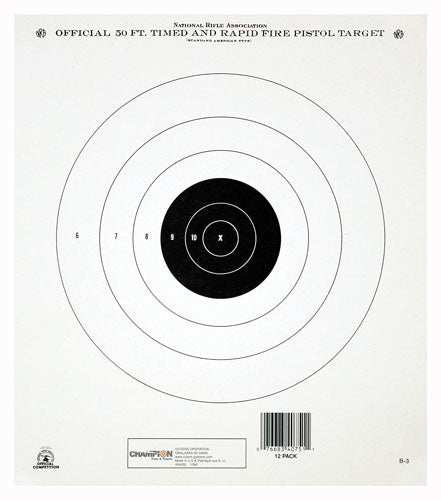 Champion Tgt Paper 10.5"x12" - 50ft. Timed Rapid Fire 12pk - Skoutley Outdoors LLC
