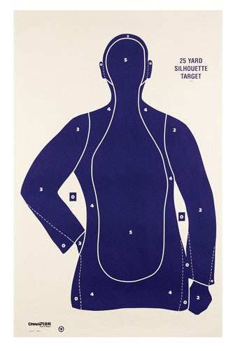 Champion Tgt Paper 22.5"x35" - B21-e Police Target 100pk - Skoutley Outdoors LLC