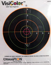 Champion Visicolor Target - 8" Bullseye 10-pack - Skoutley Outdoors LLC