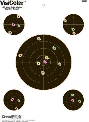 Champion Visicolor Target - Bullseye W/4 Xtra Bulls 10-pk - Skoutley Outdoors LLC