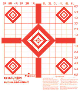 Champion Target Paper Redfield - Style Sight-in 100-pack - Skoutley Outdoors LLC