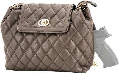 Cameleon Coco Concealed Carry - Purse-quilted Style Bag Brown - Skoutley Outdoors LLC