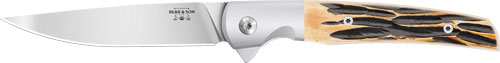 Bear & Son 21 Pattern 3.38" D2 - Stag Bone Rancher Liner Lock - Skoutley Outdoors LLC