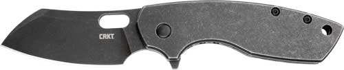 Crkt Pilar Large 2.67" Plain - Edge Folding Blade Stonewash - Skoutley Outdoors LLC
