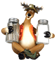 Rivers Edge Deer Holding - Salt & Pepper Shakers - Skoutley Outdoors LLC