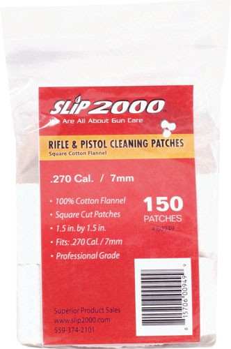 Slip 2000 Cleaning Patches - 1.5" Square .270/7mm 150-pack - Skoutley Outdoors LLC