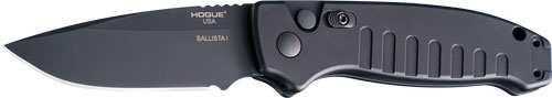 Hogue Ballista-i Button Auto - Drop Point Blade Matte Blk 3.5 - Skoutley Outdoors LLC