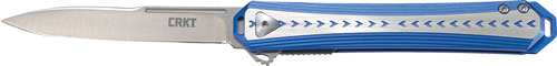 Crkt Stickler 3.38" Folder - Assisted Ss/blue Handle - Skoutley Outdoors LLC