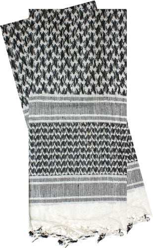Red Rock Shemagh Head Wrap - White/black - Skoutley Outdoors LLC