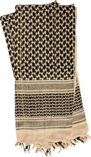 Red Rock Shemagh Head Wrap - Khaki/black - Skoutley Outdoors LLC